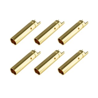 Team Corally 50162 - BULLIT Goldbuchse 4.0mm weiblich (6 Stück)