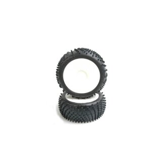 1:8 Schumacher SPIRAL - gelb - Offroad Komplettrad (weiß) (2)