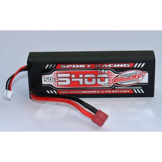 Team Corally Sport Racing 50C 5400mAh 2S 7.4V T-Plug Hardcase