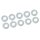 Team Corally C-00180-190 Shock Washer - 2.5 x 6 x 0.5mm - Steel - 10 pcs