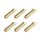 Team Corally C-50152 Bullit Steckverbinder 4.0mm Stecker Mit Schlitz Vergoldet Ultra Niedrigen Widerstand Gerade Kabel 6 St