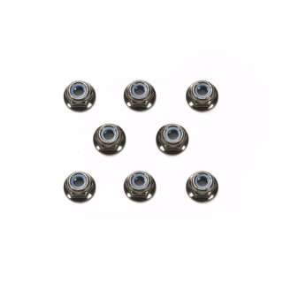 Tamiya 4mm Flange Lock Nut # Mutter mit Bund (8)