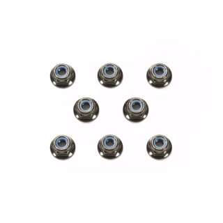 Tamiya 4mm Flange Lock Nut # Mutter mit Bund (8)