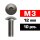M3X12MM BUTTON HEAD SCREWS (10 PCS)