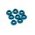 3MM ALUMINIUM CAP HEAD WASHER BLUE (8 PCS)