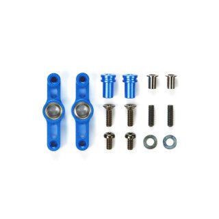 Tamiya TT-02 Alu Lenkhebel-Set Blau eloxiert #54574