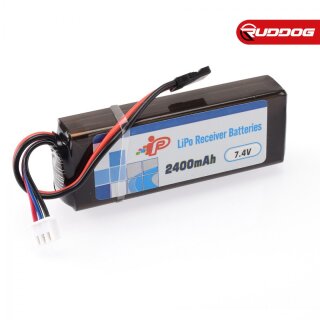 Intellect 2400mAh 2S 7.4V RX LiPo Straight Akku Pack