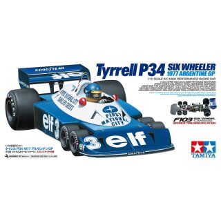 Tamiya 1:10 RC Tyrell P34 SixWheeler F103 1977 Argentine GP 47486