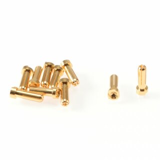RUDDOG 5mm Gold Plug Male (10pcs) # Goldstecker