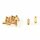 RUDDOG 5mm Gold Plug Male (10pcs) # Goldstecker