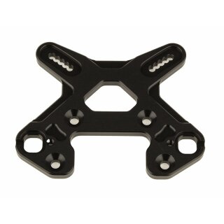 Team Associated RC8B4 Front Shock Tower, black aluminum