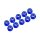 3 MM. ALU. NYLON NUT BLUE (10PCS)
