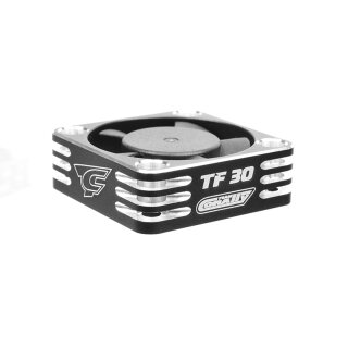 Team Corally C-53110-2 Ultra High Speed Cooling Fan TF-30 w/BEC Connector 30mm Color Black - Silver