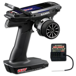 Sanwa M17 - RX-493I / OHNE SERVOS/ TX/RX FARB-TOUCH SANWA SURFACE CH4 2.4GHZ FH5 ULTRA RESPONSE MODE