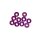 4 MM. ALU WASHER PURPLE (10 PCS)