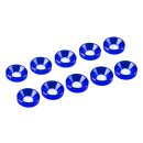 4 MM. ALU. WASHER BLUE (10 PCS)