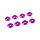 3MM ALUMINIUM CAP HEAD WASHER PINK (8 PCS)