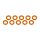 ALUMINUM SHIM (3X6X0.5MM) ORANGE (10PCS)
