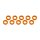 ALUMINUM SHIM (3X6X1MM) ORANGE (10PCS)