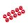 4 MM. ALU. NYLON NUT RED (10 PCS)