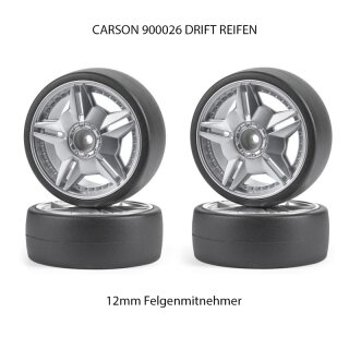 Carson 1:10 Big Wheel Set Extrem Drift silber (4)