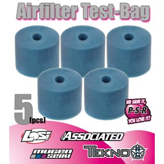 PSR Pre-Oiled Airfilter Xray XB9/XB8 (5pcs) Test-Bag