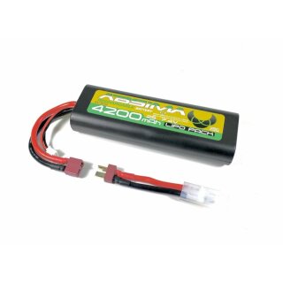 Absima LiPo 7.4V-25C 4200 Roundcase (T-Plug + Tamiya Adap.)