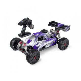 Carson 500204036 Virus V21 2.4Ghz 1:8 Nitro Buggy RTR blau
