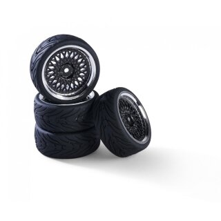 Carson 1:10 Räderset classic-Design (4) schw.ch