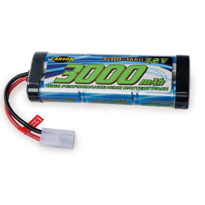 Carson Batteria Ricambio NiMH 7.2V 700mAh Con Connettore Tamiya Per Auto RC - 3